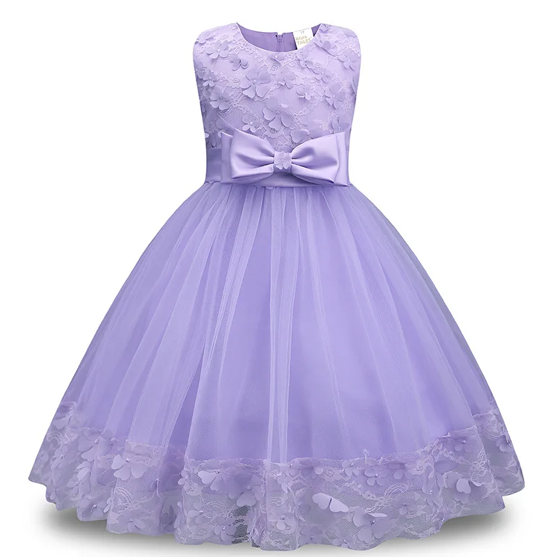

Purple Gowns Princess Dress Girls Costumes Mesh Girls Dress for Party and Wedding 6 8 10 Years Children Little Girls Dresses