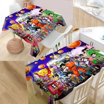 

Dragon Ball Movies 03 Custom Table Cloth Oxford Fabric Rectangular Waterproof Oilproof Table Cover Family Party Tablecloth