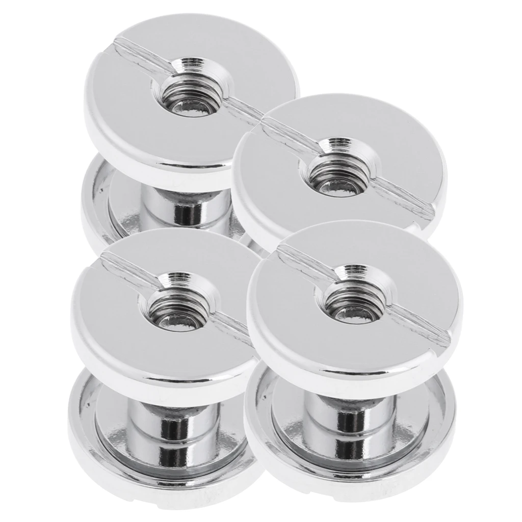 4Pcs 1.7cm Durable Tech Diving Book Screw Back Plate Pad for Underwater Scuba Diving BCD Equipment Bookscrews Replacement