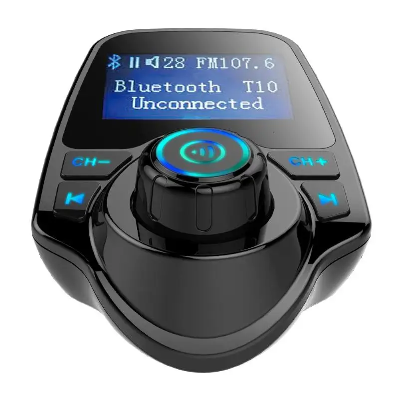 Bluetooth автомобильный fm-передатчик беспроводной радио адаптер USB зарядное устройство mp3-плеер