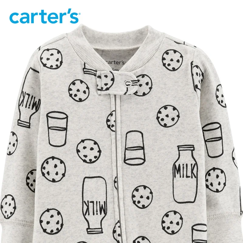 milk and cookies baby pajamas