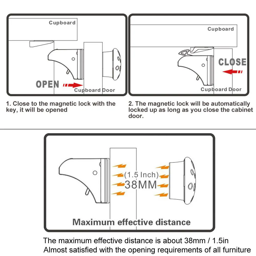 Магнитный замок от детей, детская безопасность, защита для детей, замок для двери шкафа, детский ящик, шкафчик, безопасность, невидимые замки-30