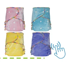 Miababy тканевые подгузники на липучке, с двумя карманами, водонепроницаемые и дышащие, для детей 5-15 кг