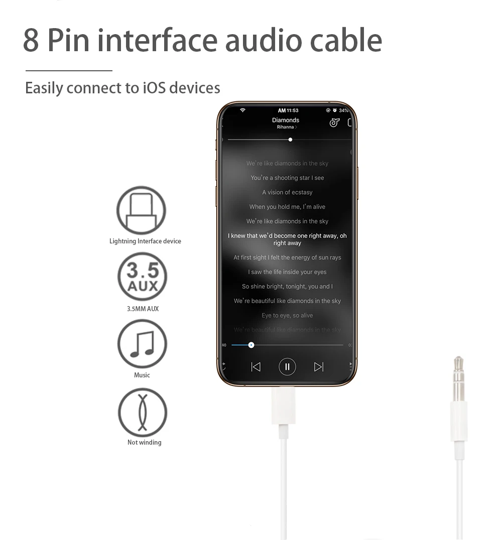 PORTEFEUILLE Luxury Earphone audio adapter For Iphone 7 8 Plus X 3.5MM Headphone Connector wireless car bluetooth audio adapter (2)