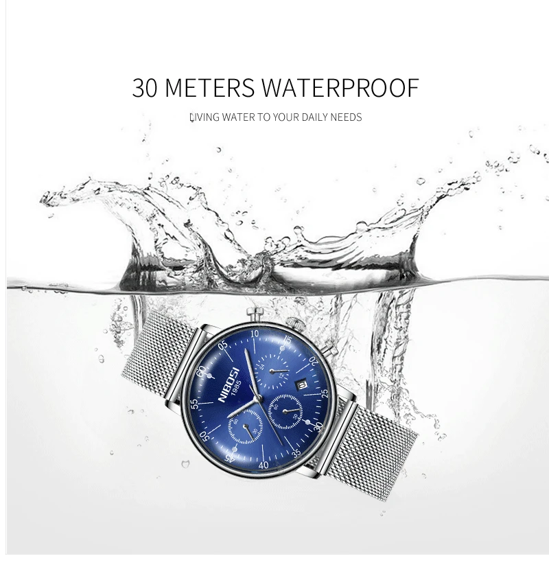 Reloj Hombre 2018 NIBOSI Unisex Men's Watches Top Brand Luxury Dress Fashion Wrist Watch Chronograph Man Clock Luxury Relogios (14)