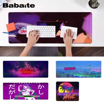 

Babaite 2018 New retrowave Natural Rubber Gaming mousepad Desk Mat Rubber PC Computer Gaming mousepad