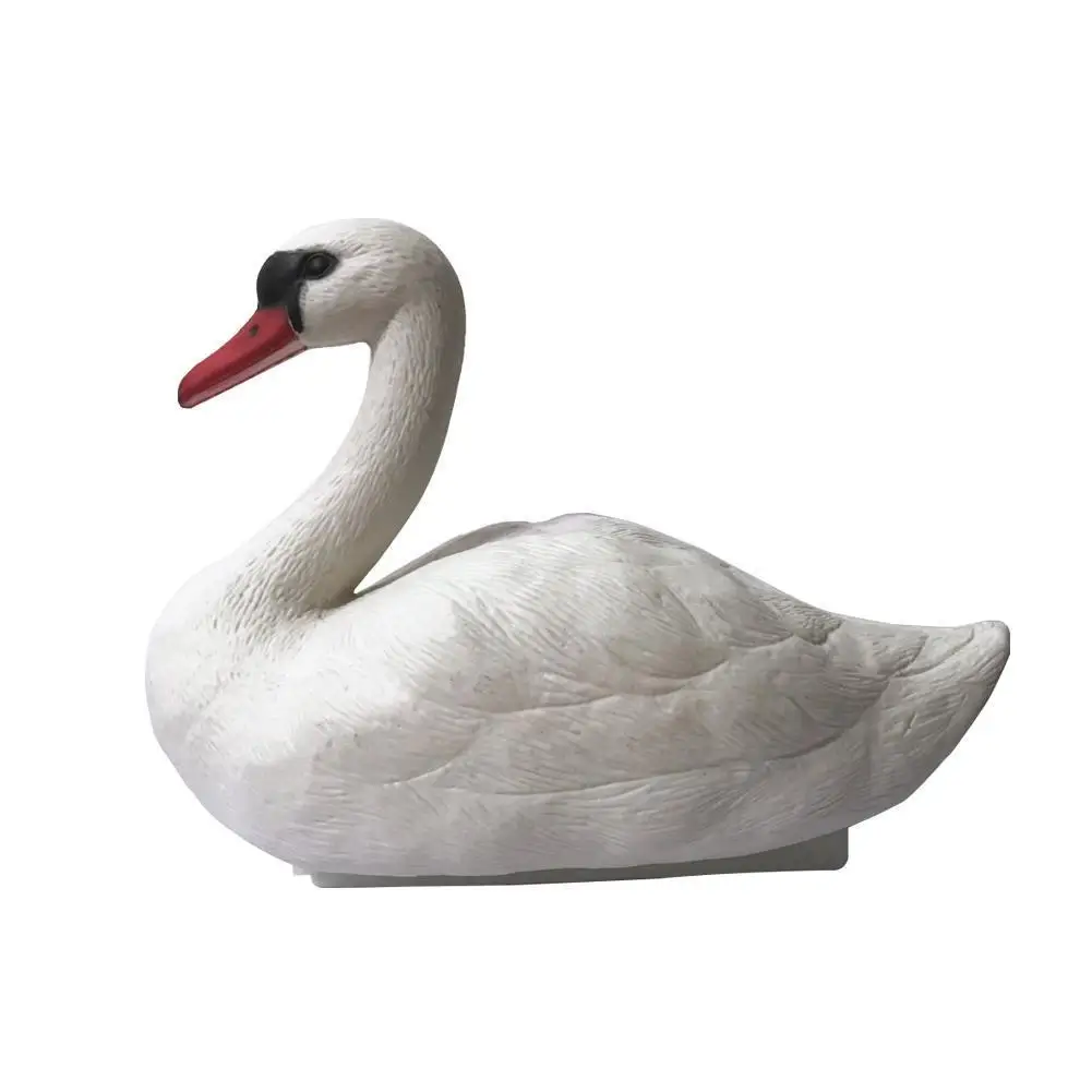 

1pcs Hunting Bait White Goose Pond Garden Decoration Plastic White Swan Pets And Children's Toys Gardening Supplies 36x18x18cm