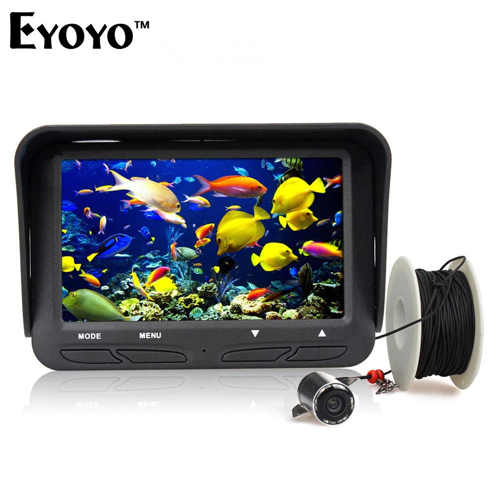 

Eyoyo Original 30m 720P Professional Fish Finder Underwater Ice Fishing Camera Night Vision 6 Infrared LED 4.3" Fishing Monitor
