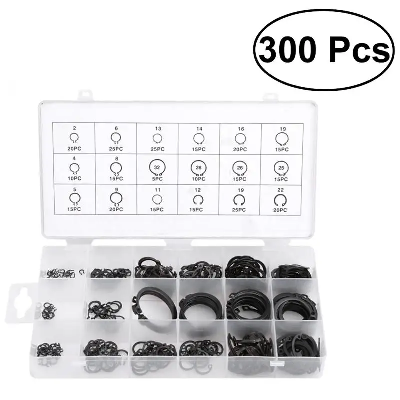 300PCS C Type Washers Set Flat Ring Sump Plug Gaskets Oil Drain Plug