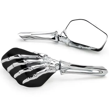 

Black/Chrome Custom Skeleton Mirrors For Yamaha V-Star Vstar V Star XVS 1100 Custom