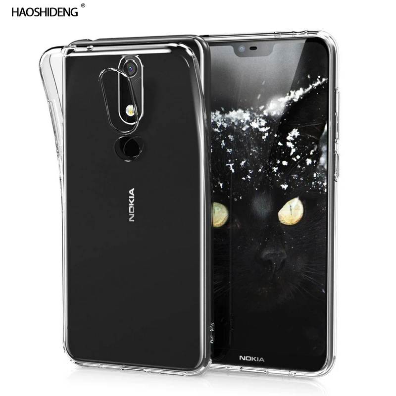 

Case For Nokia 5.1 Plus TPU Silicon Durable Clear Transparent Soft Case for Nokia X5 Phone protective Back Cover 5.86"