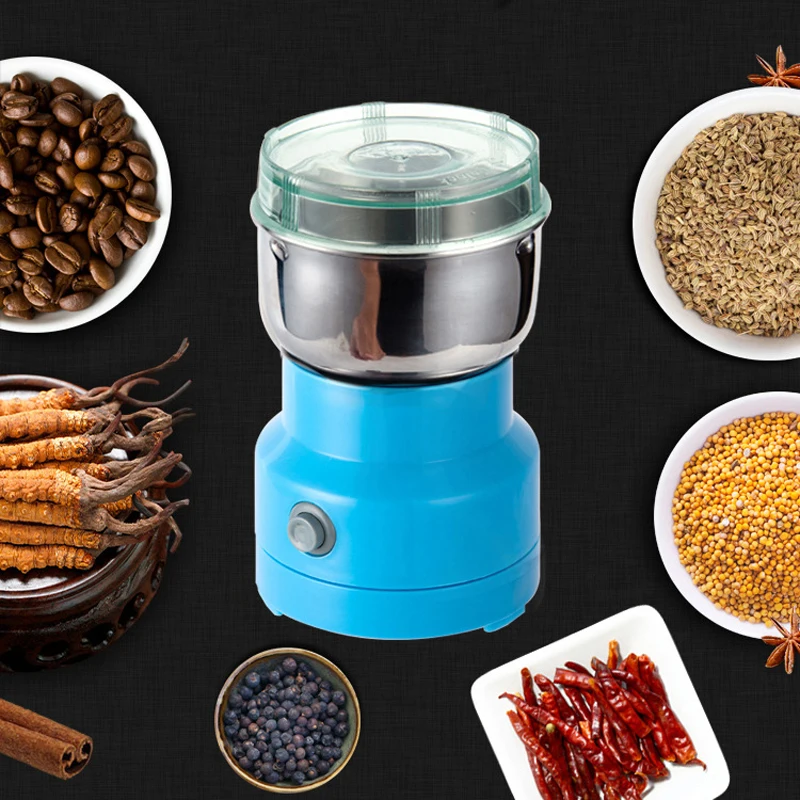 Mini Electric Food Chopper Processor Mixer Blender Pepper Salt Garlic Seasoning Grinder Extreme Speed Grinding Kitchen Tool