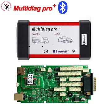 

2018 DHL freeship VD TCS CDP Multidiag Pro+ Bluetooth Red interface (new cdp+ quality A) Single Board Green PCB New VCI V2016.R0