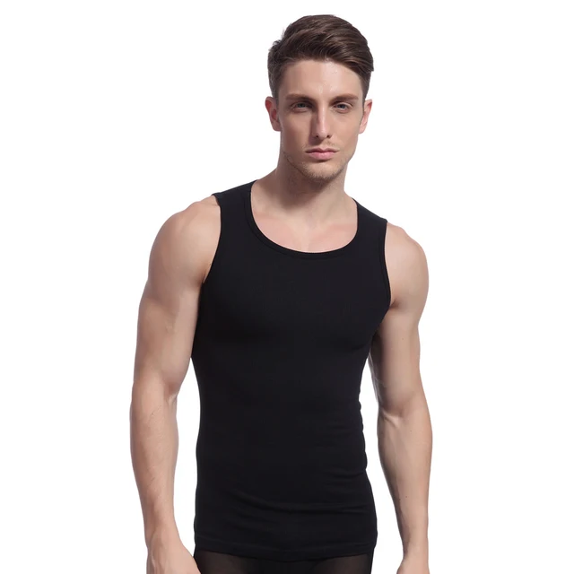 LANBAOSI Men's Undershirts Soft Breathable Stretch Compression Underwear Shirts Sleeveless
