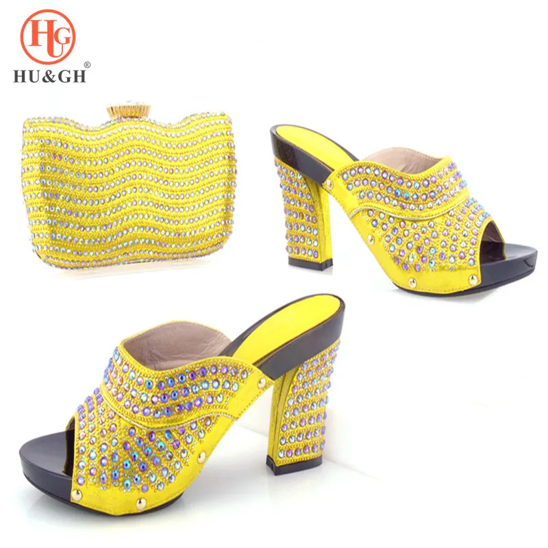 

New Fashion Italian Ladies Shoe and Bag Set Mathing Shoes and Bags for African Party Nigerian Fashion Shoes and Bag For weeding