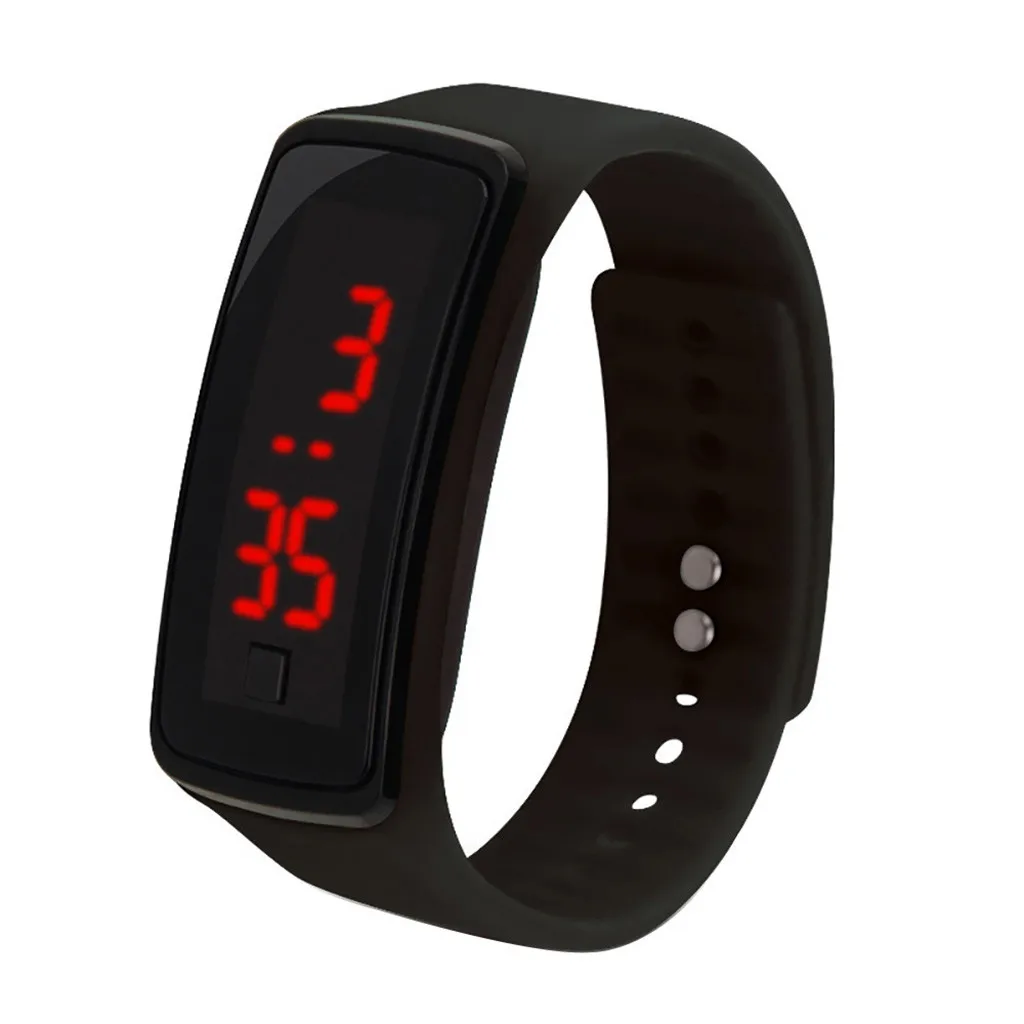 Мужские Женские Спортивные Часы светодиодный браслет второго поколения часы студент спортивные силиконовые электронные часы pulseira inteligente