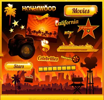 

Hollywood cinema movie photo backdrop Vinyl cloth High quality Computer print party photography studio background