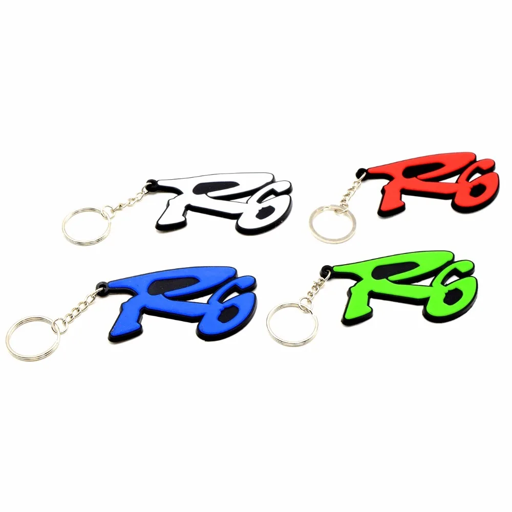 

FOR Yamaha YZF R6 FZ6 Fazer S2 FZ6 YZFR6 SOFT RUBBER MOTORCYCLE Key Chain Keychain Keyring Key ring