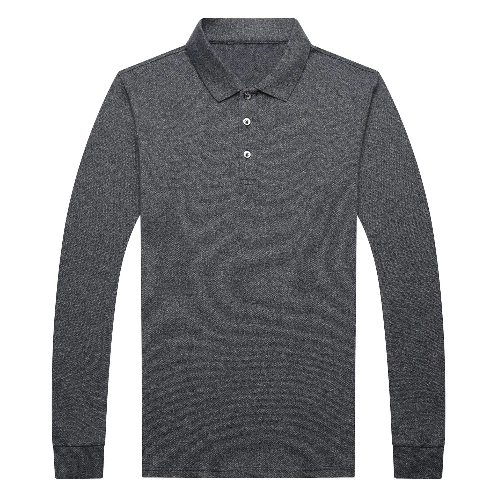 

Brand Clothing New Men Polo Shirt Men Business & Casual Solid Male Polo Shirt Long Sleeve Breathable Polo Shirt