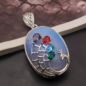 

Hermosa Gorgeous Pretty Mystic Opal Garnet Amethystt Fashion Jewelry Necklace Pendant 2 1/4 INCH A263
