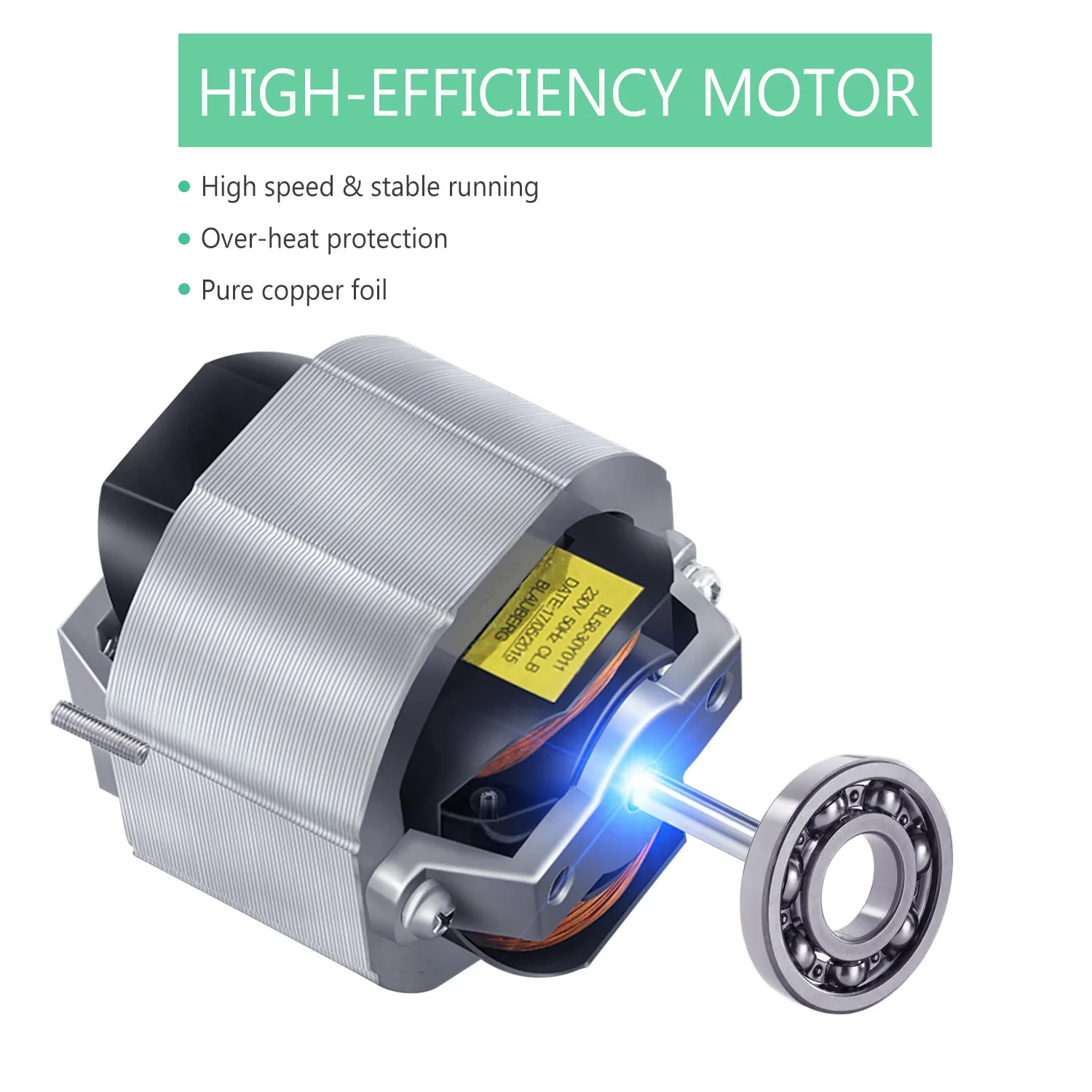 4''220V Silent Home Air Extractor Fan with Pull