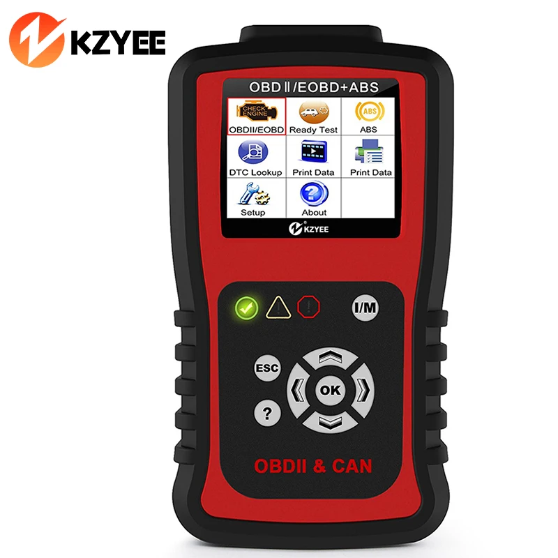 OBD2 Auto Diagnostic Tools Automotive Scanner OBDII Engine Scanner KZYEE KC401 with ABS Bleed