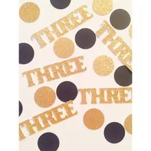 Блеск 3rd круг на заказ на день рождения конфетти для душа ребенка Украшение стола confettis Свадебные Scatters Декорации для вечеринок