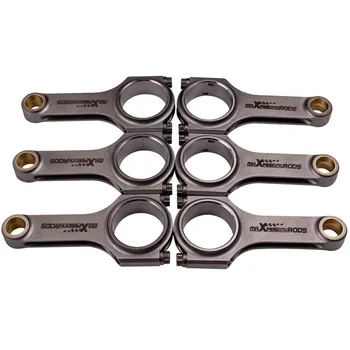 

6PCS Connecting Rod For Nissan 2.5 GTS RB26 2.6 GTR RB25DET RB26DET 121.5mm Con Rods Conrod Balanced Screws Pin