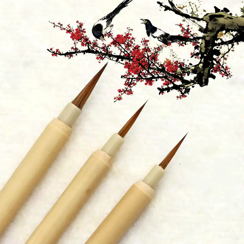 Cin Dogal Bambu Kaligrafi Kalemi Firca Manzara Suluboya Anahat Fircalar Duzenli Komut Yazma Firca 3 Adet Bamboo Calligraphy Pen Calligraphy Pen Brushcalligraphy Pen Aliexpress