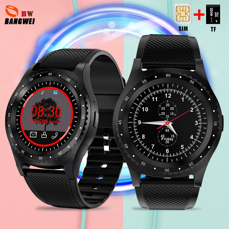 

BANGWEI Smart Sport Watch Men Smart Clock Waterproof Activity Tracker Sleep Monitor Phone Reminder Smart Watches Reloj de homb