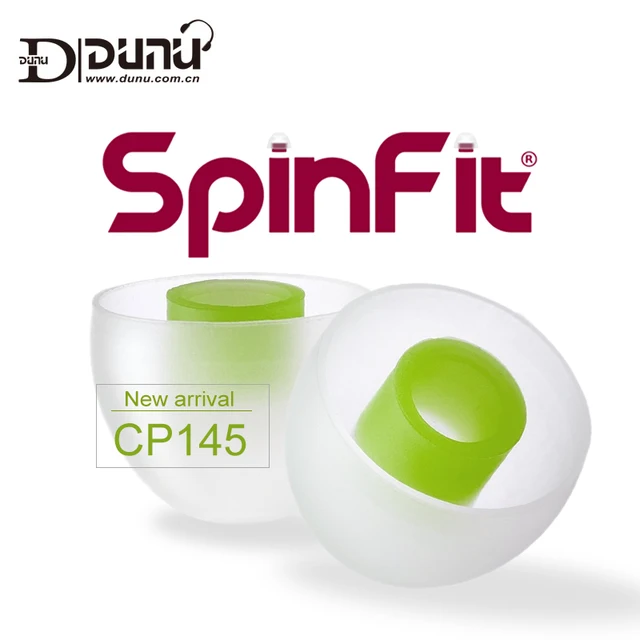 US $6.92 SpinFit CP145 CP-145 Patented 360 Degree Free Rotation Silicone Eartip 4.5mm Nozzle Dia for DUNU/JV