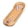 Closeout Toys Bowling-Game-Toy-Set Table-Game Wooden Desktop Mini Indoor Developmental-Toy Interactive wGZ8e01J