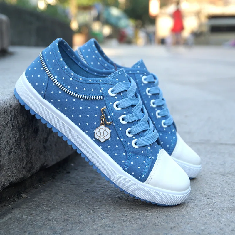 

Spring new canvas shoes women's fashion low to help casual shoes flat student shoes