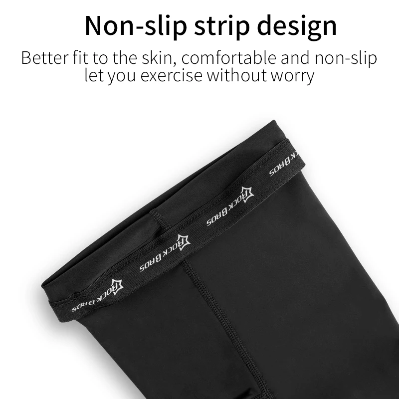 ROCKBROS Anti UV400 Cycling Leg Warmers Compression Knee Pad Protector Leg Sleeves Outdoor Sports Safety Soccer Running Leggings leg compression sleeves