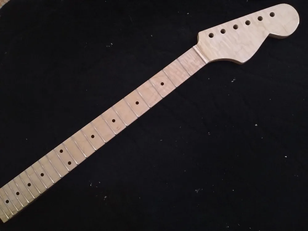 ST style flame maple replacement guitar neck gloss finish-in Guitar