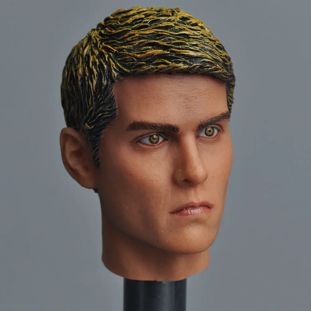 Tom Cruise 1/6 Scale Male Head Sculpts Model Toys Man Head Carving