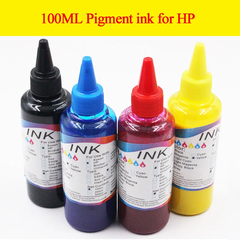 4ColorS Universal Pigment Ink for HP 100ml/bottle Premium pigment Ink