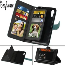 Luxury Protective Phone Case For Funda Sony Xperia XZ Case Flip Wallet Card Slots Cover For Sony XZ F8331 Dual F8332 Leathe Case