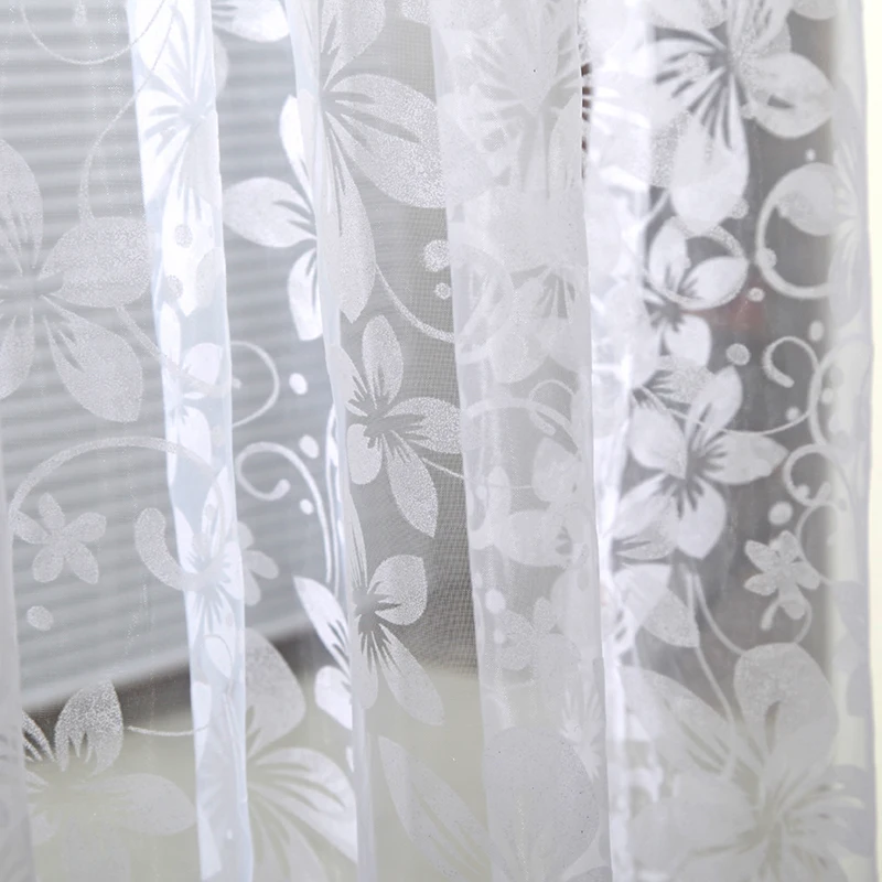 

Home Door Window Panel Room Divider String Curtain Sheer Voile Tulle Drape Scarfs Curtains Hot
