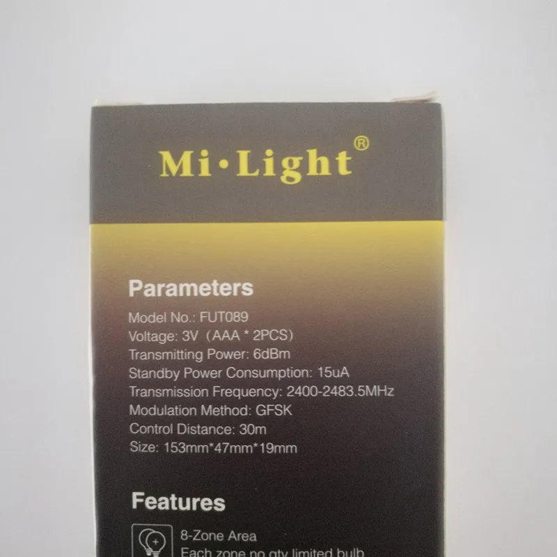 Пульт дистанционного управления Milight FUT089 2 4 ГГц 8 зон RGB + CCT работает с LS2 или