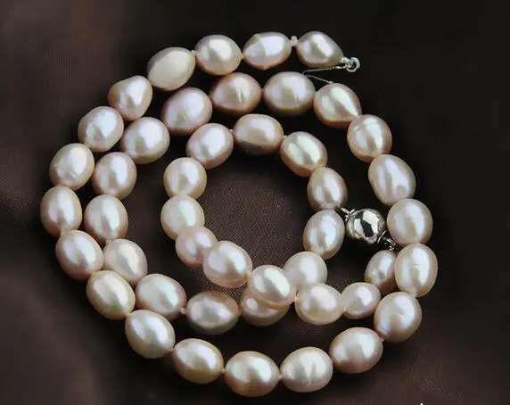 2010-12MM NATURAL SOUTH SEA PINK PEARL NECKLACE