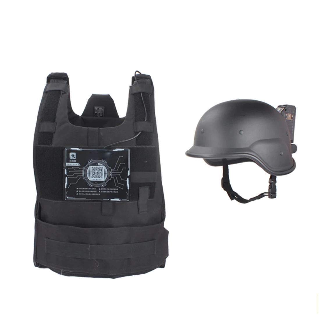 

Surwish Standard Version Induction Helmet With Armour Set Outdoors Tactics Accessories sports activities - Tan black