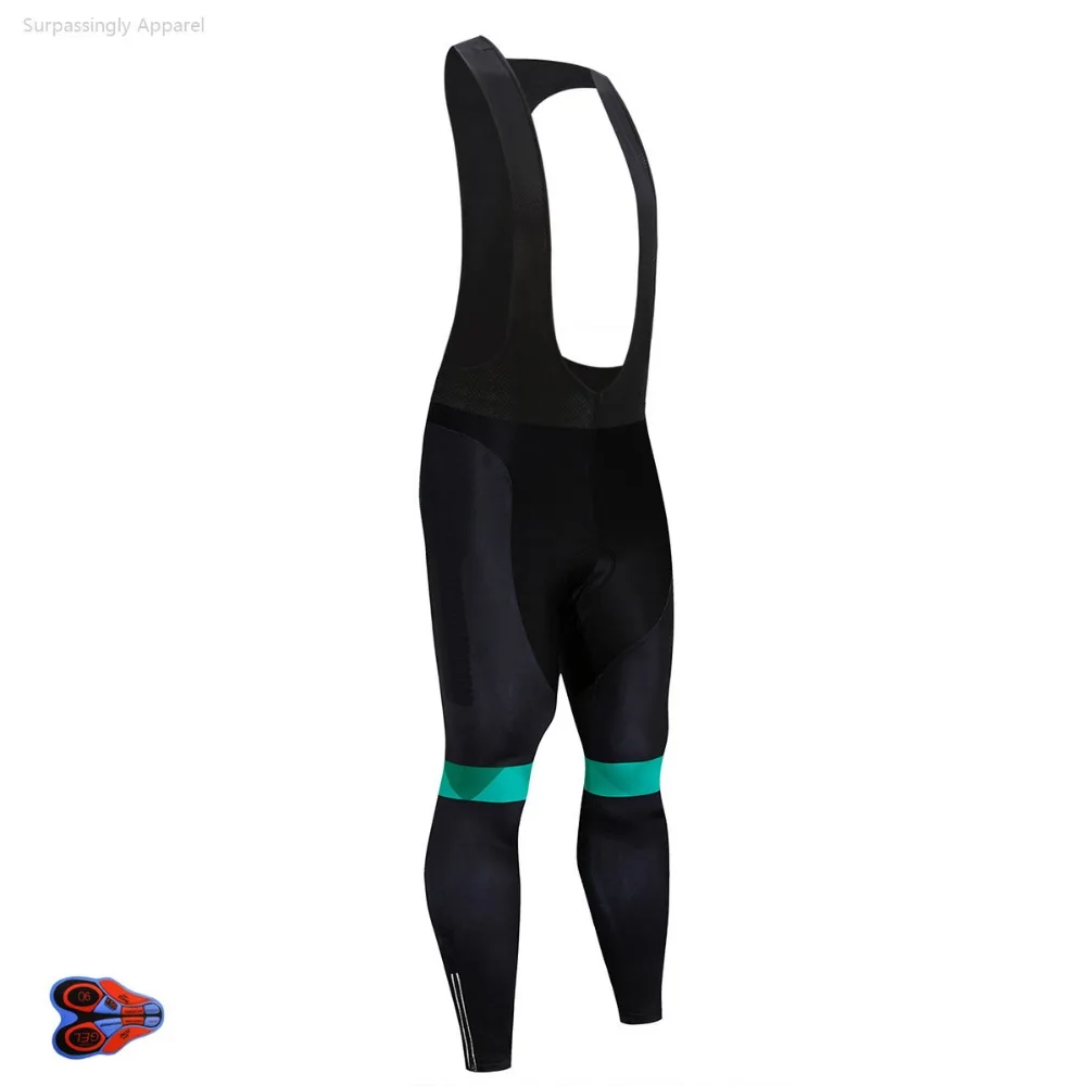 Мужская профессиональная команда UCI Custom Green Cycling bib pants длинные велосипедные 9D гелевые брюки профессиональная, командная, велосипедная площадка черные нагрудники весна осень