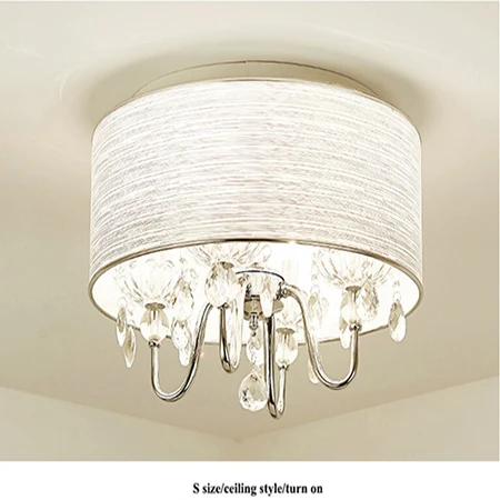 S size-ceiling Современный хрустальный светодиодный подвесной светильник s хромированный металлический светодиодный подвесной светильник для столовой светодиодный подвесной светильник для гостиной подвесной светильник - Цвет корпуса: S size-ceiling