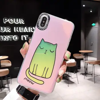 

New Liquid Sand Quicksand Luminous Case For iphone 6 7 8 Plus X XR XS MAX Back Cover 6plus 7plus 8plus XSMax Noctilucous Cases