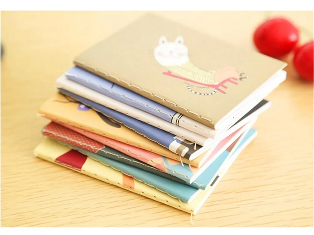 Милый мини-блокнот Kawaii, дневник, блокнот с мультяшными животными, блокнот, планировщик для детей, студентов, подарок, школьные принадлежности, корейские Канцтовары