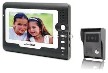 

Wide voltage Home Security 7" TFT Screen Color Video Door Phone Bell Intercom Kit with Night Vision Camera