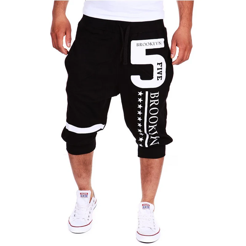 5 Письма Цифровой 3D Печатные Спортивные штаны Шорты Hombre Hommes Колен Брюки Pantalonetas