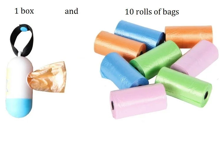 10 рулонов/лот = 200 шт. мешки для мусора Путешествия подгузник сумки детские пеленки одноразовые одноразового использования мусор сумка оптом и в розницу - Цвет: 10 Rolls with box