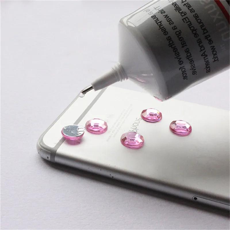 1pcs Color Shape Pearl Mobile Phone Stickers Shiny Rhinestone Diamond Sticker DIY For All Kind Phone Stickers Decor